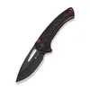 Nóż składany Sencut Squiggy Burgundy/Black G10, Black 9Cr18MoV (S24082A-3)