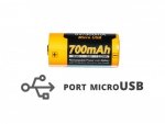 Akumulator 16340 RCR123 3,7V 700mAh USB (ARB-L16UP)