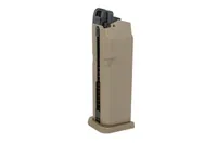 Magazynek GBB na 20 kulek do replik typu Glock 19 - FDE 