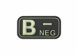 Naszywka - Bloodtype Rubber Patch B Neg 