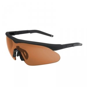 Okulary Raptor Pro - Laser Lens - Czarne - Wizjer Brown (40482)