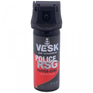 Gaz pieprzowy KKS VESK RSG Police 2mln SHU Cone 50ml (12050-C)