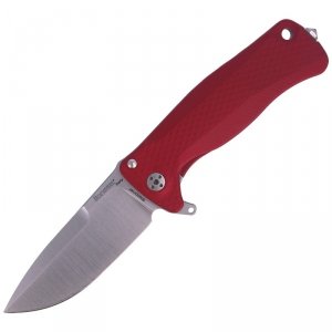 Nóż LionSteel SR Flipper Aluminum Red / Satin Blade (SR22A RS)