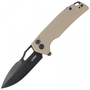 Nóż Kubey Knife RDF Tan G10, Blackwash AUS-10 by HYDRA Design (KU316F)