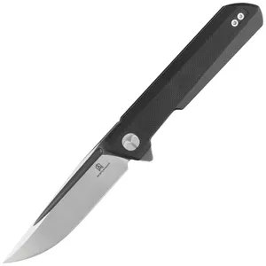 Nóż składany Bestechman Dundee Black G10, Grey Titanized / Satin D2 by Ostap Hel (BMK01D)
