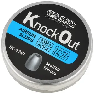 Śrut JSB Slug KnockOut 0,650g 4,51/500szt. (546124-500)