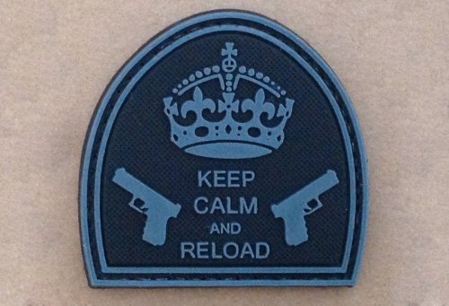 Naszywka - Keep Calm And Reload - Black
