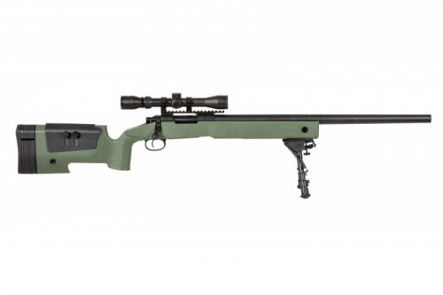 SA - Replika SA-S02 CORE High Velocity z lunetą i dwójnogiem - olive