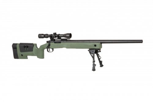 SA - Replika SA-S02 CORE High Velocity z lunetą i dwójnogiem - olive