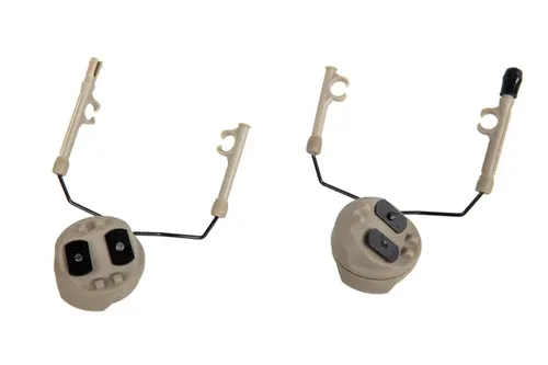 Adapter słuchawek TacSky typu Comtac na szyny typu MTEK Dark Earth