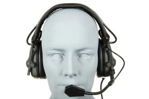 Taktyczny zestaw słuchawkowy Wosport HD-08 Gen. 5 Oliwkowy