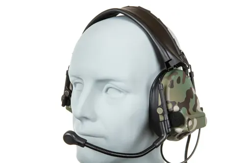 Taktyczny zestaw słuchawkowy C5 HD-14-A - Multicam