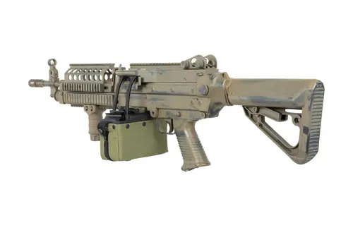 Karabin maszynowy ASG A&K MK 46 MOD 0 Battleworn Flat Dark Earth