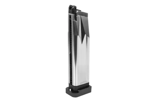 Magazynek green gas 33 kulki SRC Hi-Capa QB Srebrny