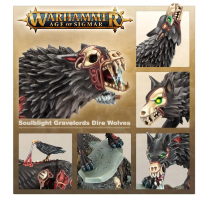 Soulblight Gravelords - Dire Wolves