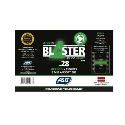 Blaster ALPHA - Kulki Tracer BIO 0,28g 3300szt. (20183)