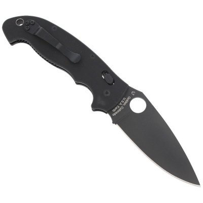 Nóż składany Spyderco Manix 2 XL G-10 Black / Black Blade Plain (C95GPBBK2)