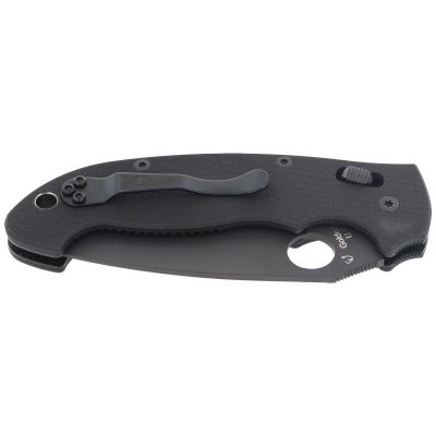 Nóż składany Spyderco Manix 2 XL G-10 Black / Black Blade Plain (C95GPBBK2)