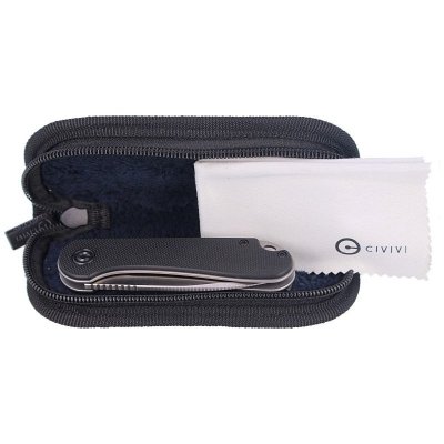 Nóż składany CIVIVI Elementum Flipper Black G10, Satin Finish (C907A)