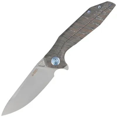 Nóż składany Nova Frame Lock Flamed Titanium (KB235G)