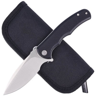 Nóż składany Civivi Mini Praxis Black G10, Satin D2 (C18026C-2)