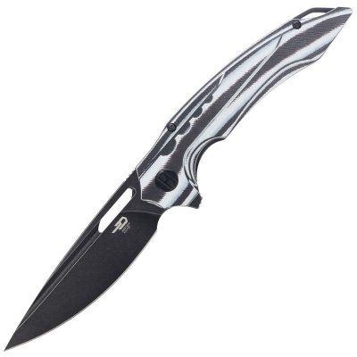 Nóż Bestech Ornetta Carbon Fiber / White G10, Black Stonewash N690 by Kombou (BL02D)