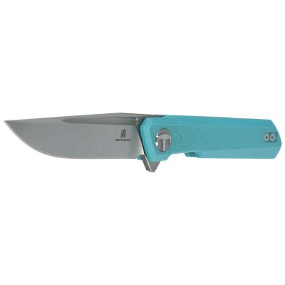 Nóż Bestechman Mini Dundee Tiffany Blue G10, Stonewashed / Satin D2 by Ostap Hel (BMK03C)