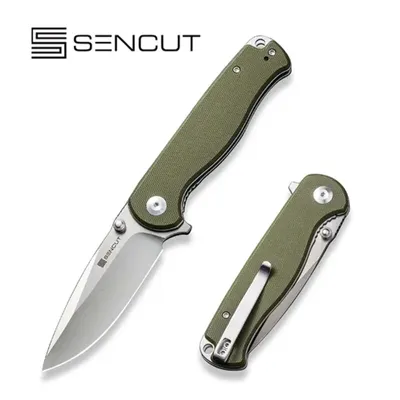 Nóż składany Sencut Errant Green G10, Satin 9Cr18MoV (S23054B-2)