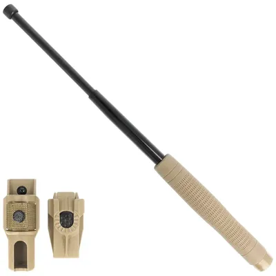 Pałka teleskopowa hartowana Ergonomic 18'' Khaki (ExB-18HE-KH-BK BH-54)
