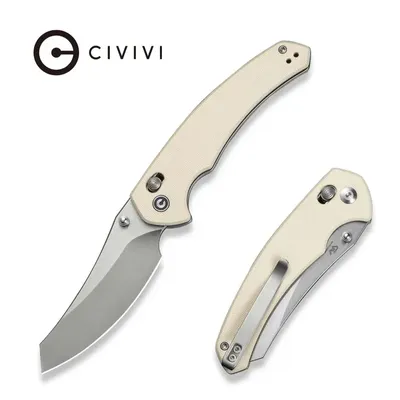 Nóż składany Civivi Sixgill Ivory G10, Satin Nitro-V by Gavko Knives (C24050-2)
