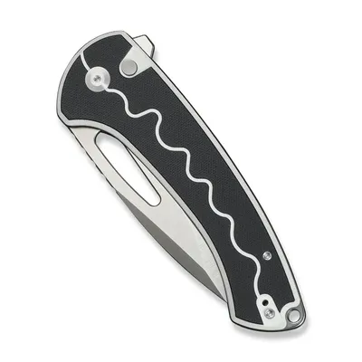Nóż składany Sencut Squiggy White/Black G10, Satin 9Cr18MoV (S24082A-1)