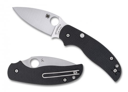 Nóż składany Spyderco Sage 6 Black Carbon Fiber/G10, Satin CPM S30V by Sal Glesser (C123CFBCLP)