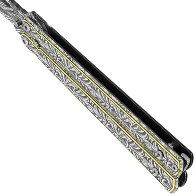 Nóż motylek Martinez Albainox Classic Damask Stainless Steel, Damascus Pattern 3Cr13MoV (02236)