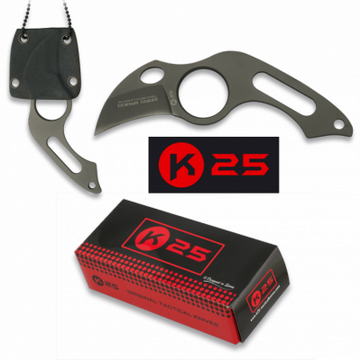 Nóż na szyję K25 RK-31849 Neck Knife Titanium Naked, Titanium 7Cr17Mov