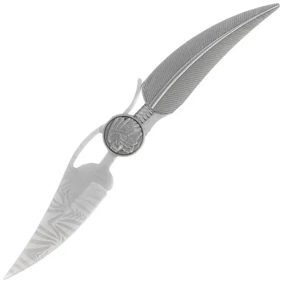Nóż składany Martinez Albainox Apache Feather Gray Zamak, Laser Ornated 3Cr13Mov (10581)