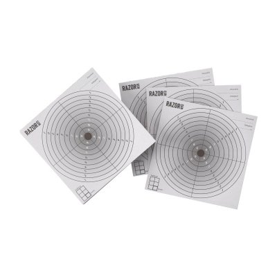 Komplet 100 x tarcza strzelecka RGun 14x14 czarny środek