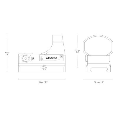 Kolimator otwarty Hawke Reflex Sight Wide View Circle Dot