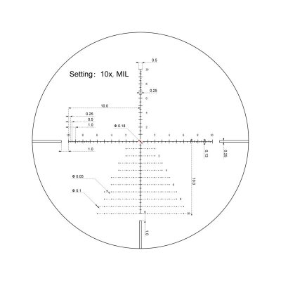Luneta celownicza Vector Optics Veyron 3-12x44 IR Compact SFP MPR-V10 SCOM-40 czarna