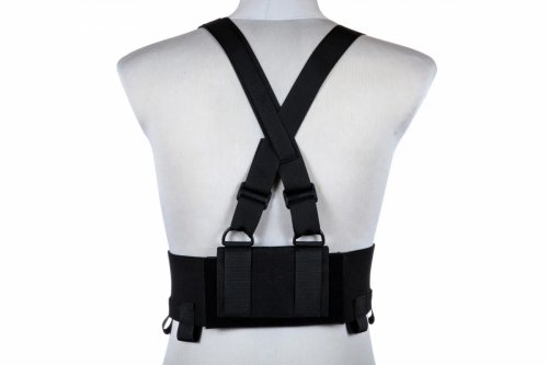 Kamizelka Low-Vis typu Chest Rig - Czarna