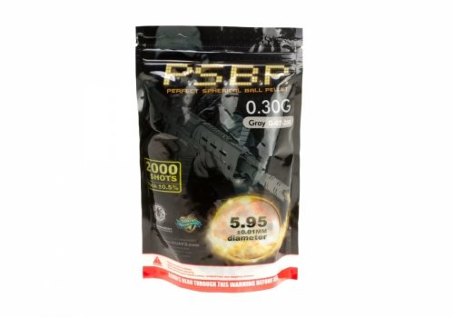 Kulki 0,30g 2000szt. - Szare