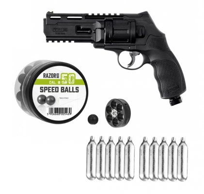 Umarex - Zestaw TR 50 Gen2 (rewolwer, 10szt. CO2, 200szt. kulek, magazynek)
