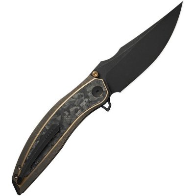 Nóż Quinseris Bronze Titanium/Shredded Carbon Fiber (WE23093-2)