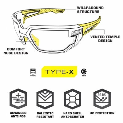 Mechanix - Okulary Tactical Type-X - Smoke
