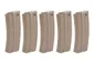 Zestaw 5 magazynków Mid-Cap na 140 kulek do M4 - TAN + speedloader 