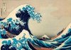 Puzzle 1000 Bluebird 60045 Hokusai - Wielka Fala u Wybrzeży Kanagawy - 1831