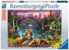 Puzzle 3000 Ravensburger 16719 Tygrysy - Dzika Natura z Kwiatami