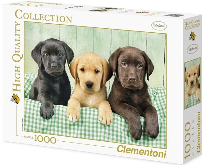 Puzzle 1000 Clementoni 39279 Psy - Trzy Labradory