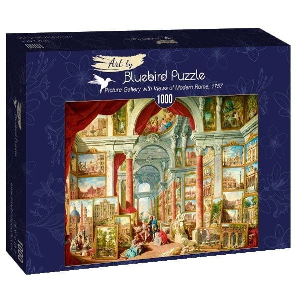 Puzzle 1000 Bluebird 60075 Panini - Galeria Obrazów z Widokami Współczesnego Rzymu - 1757
