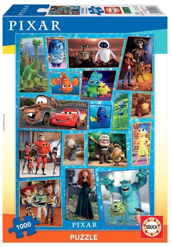 Puzzle 1000 Educa 18497 Pixar - Bohaterowie Bajek - Disney