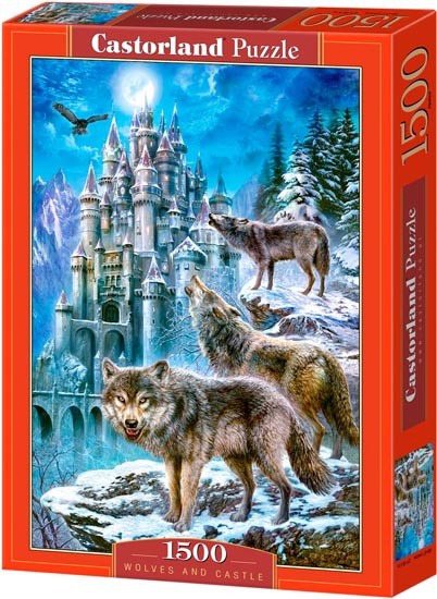 Puzzle 1500 Castorland C-151141 Wilki - Wolves and Castle